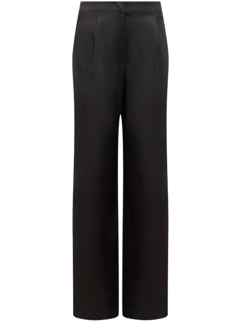MSGM satin trousers Black 3442MDP04237318