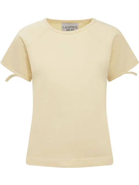 Laurence Bras logo-appliqué T-shirt Yellow 56TS083