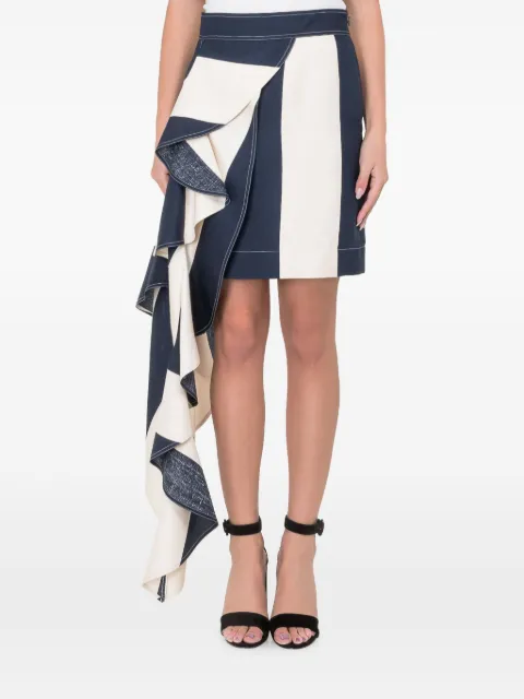 Calvin Klein striped mini skirt Blue 81WWSA27S134