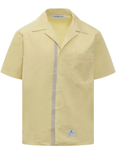 Department 5 logo-patch shirt Yellow DIGITALUS0071TF0011