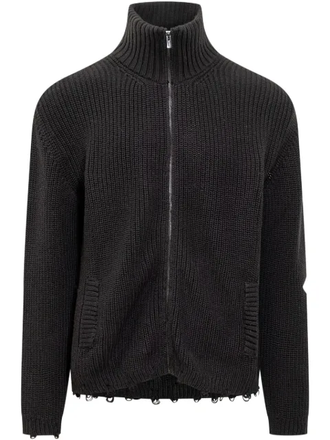 A Paper Kid knitted cardigan Black F4PKUAJK015