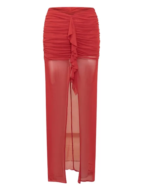 De La Vali Tiramisu skirt Red SS24DS1546