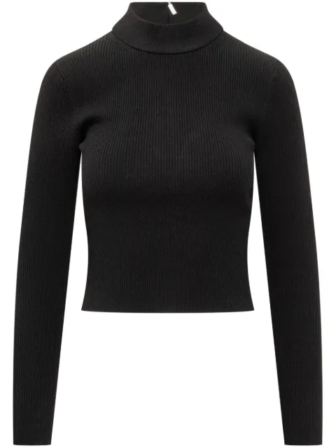 Michael Michael Kors high-neck ribbed-knit jumper Black MF460Z133D