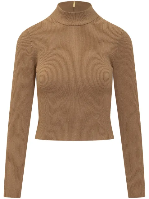 Michael Michael Kors mock-neck ribbed jumper Neutrals MF460Z133D