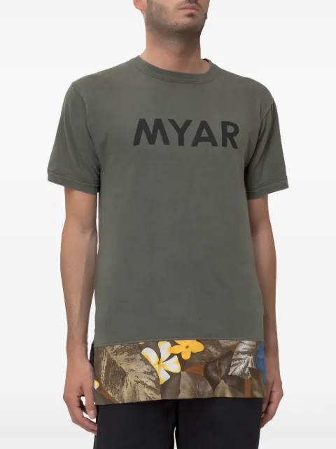 Myar logo-print T-shirt Green MYA1A