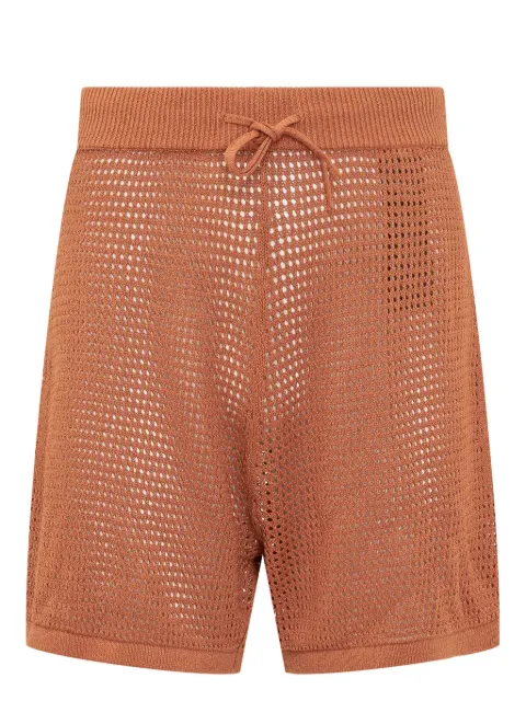 Nanushka open-knit shorts Orange NM23BCST00424