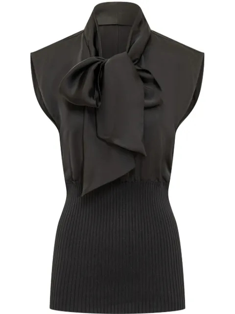 Fabiana Filippi satin blouse Black TPD264F218I912