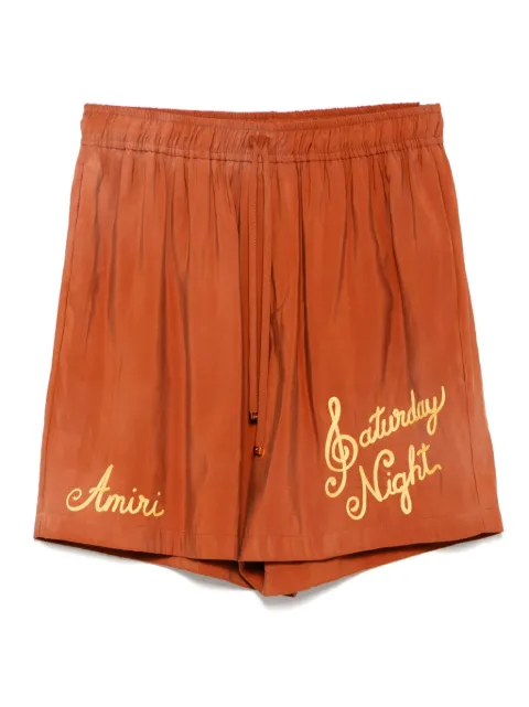 AMIRI Saturday Night shorts Brown AMSHCA1076