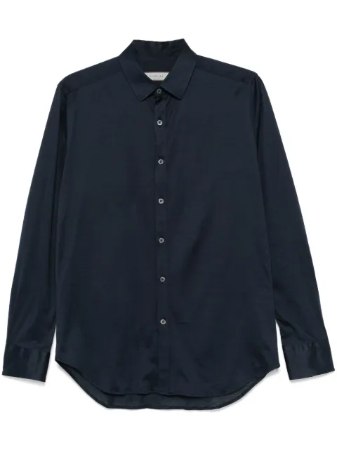 Canali lightweight-jersey shirt Blue CSL7077GN02310