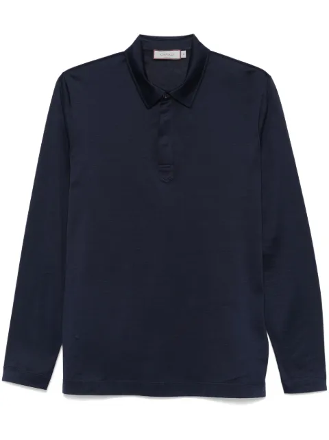 Canali lightweight-jersey polo shirt Blue T0749MJ00002