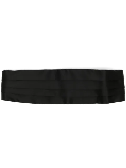 Brioni layered silk belt Black O00100P043T