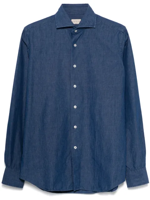 Xacus cotton shirt Blue 721ML71116