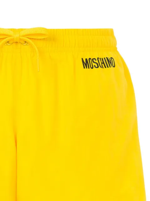 Moschino logo-print swim shorts Yellow A42070275