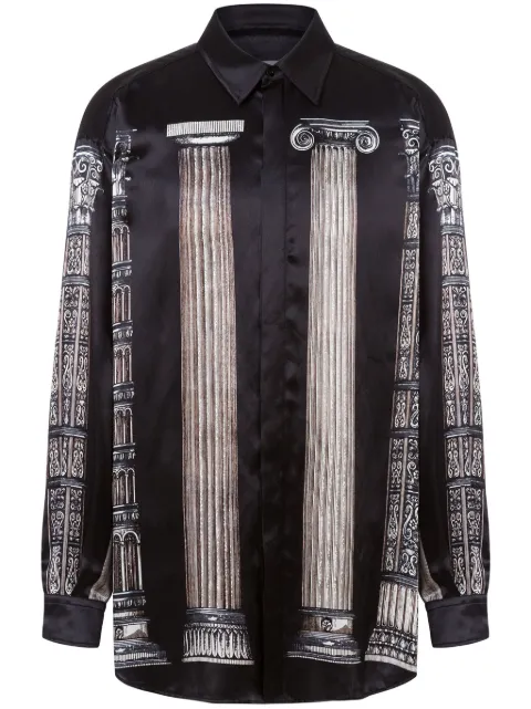 Moschino graphic-print shirt Black A02040257
