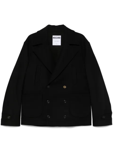 Moschino double-breasted peacoat Black J06210211