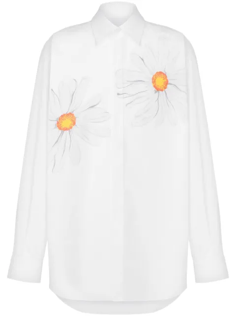 Moschino floral-print shirt White A02200235