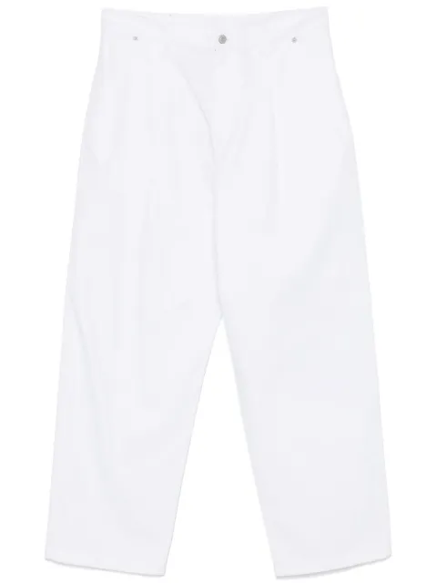 Moschino pleated wide-leg trousers White A03330214