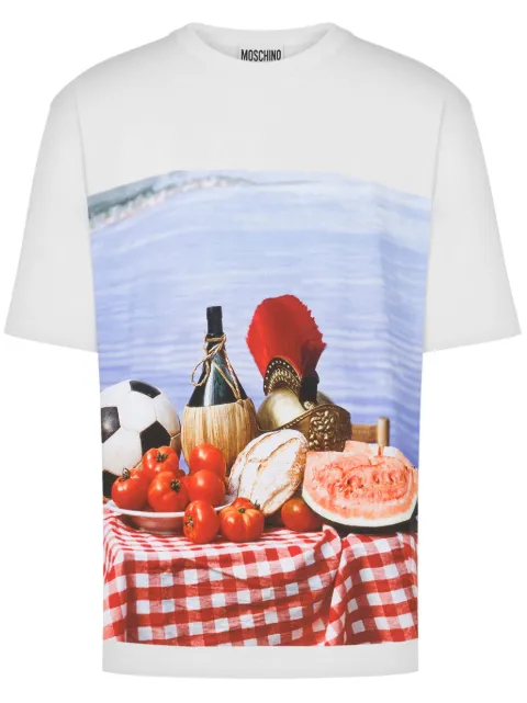 Moschino photograph-print T-shirt White A07020241