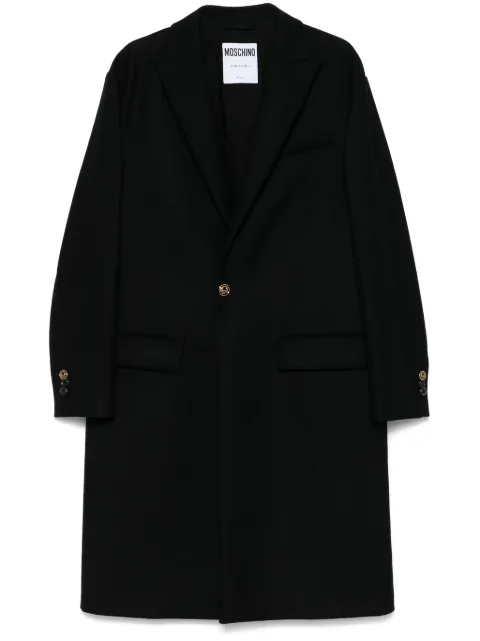 Moschino single-breasted coat Black J06170211