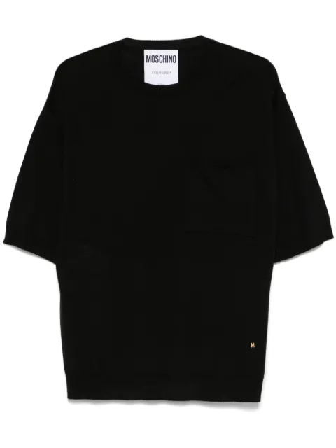 Moschino knitted T-shirt Black J09060201