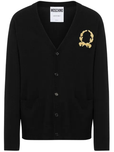 Moschino embroidered cardigan Black J09240205