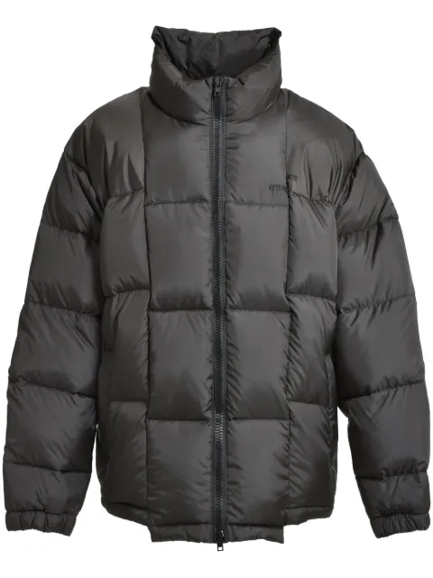 VETEMENTS logo-embroidered padded jacket Black UA65JA103B