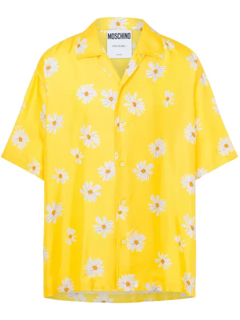 Moschino floral-print shirt Yellow A02260261
