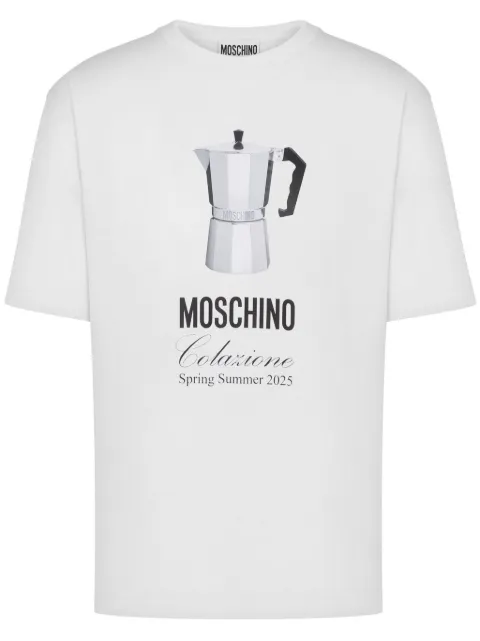 Moschino slogan-print T-shirt White A07060241