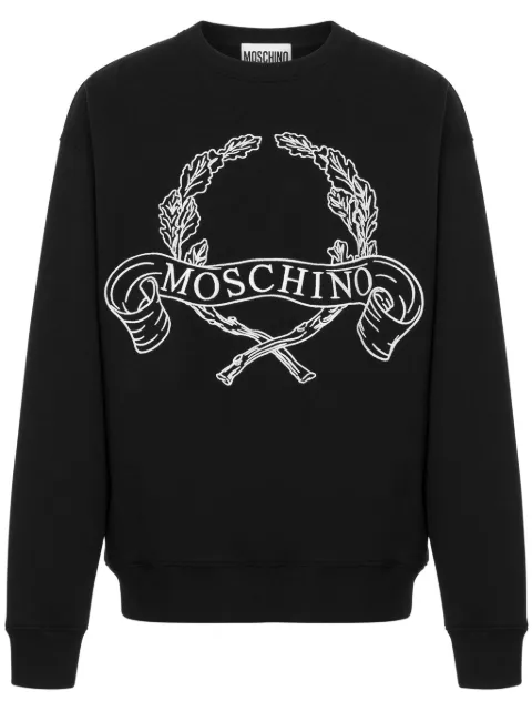 Moschino embroidered-logo sweatshirt Black 17050228