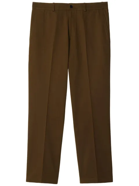 Burberry cotton trousers Brown 8099239