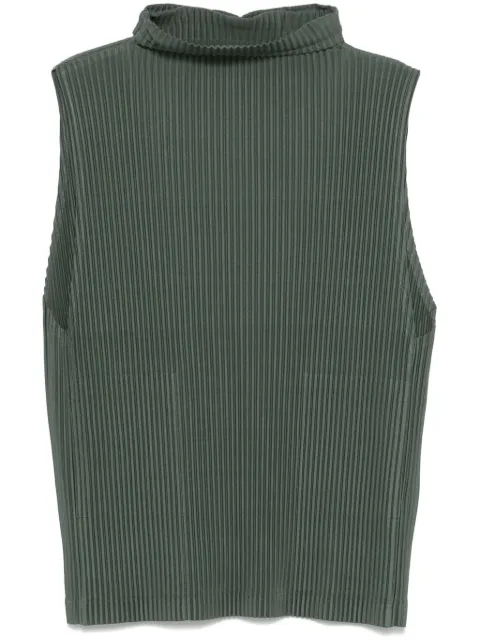 Homme Plissé Issey Miyake Mc October vest Green HP48JE117