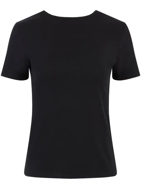 Nina Ricci plunging draped back T-shirt Black 25PJTO029CO1094