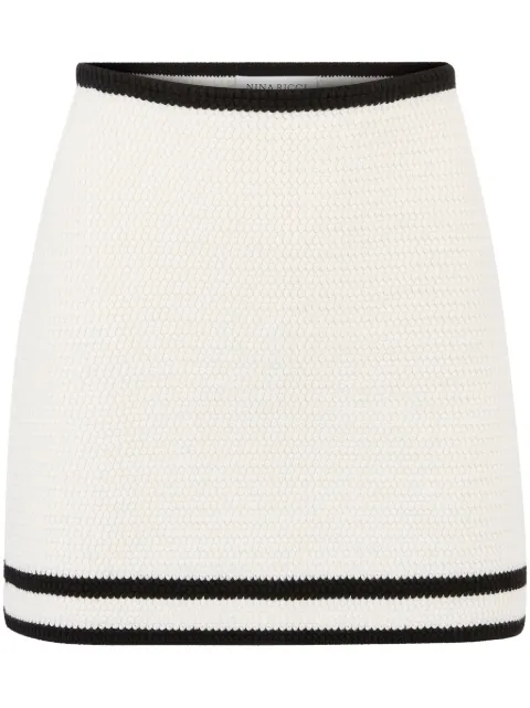 Nina Ricci tweed mini skirt White 25PMJU002ML0570U1335