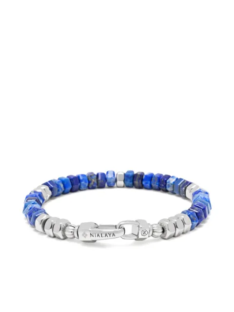 Nialaya Jewelry beaded lapis lazuli bracelet Blue MCHCO674