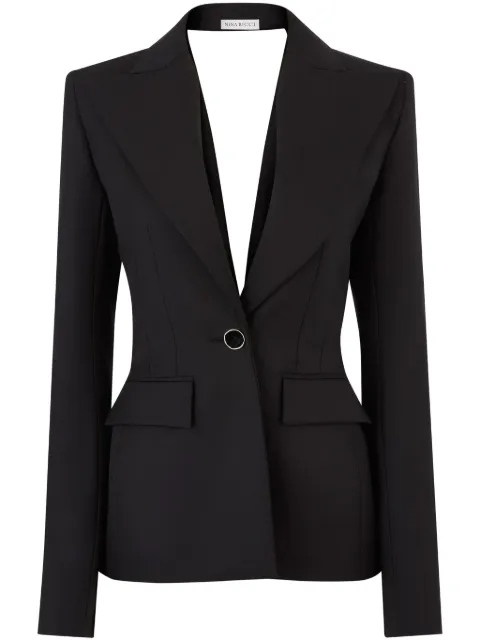 Nina Ricci draped-back blazer Black 25PCVE005WV0322U9000