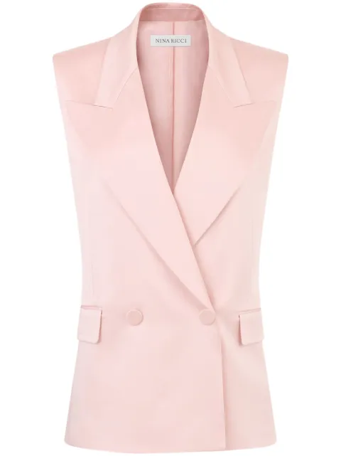 Nina Ricci double-breasted vest Pink 25PCVE003AC0123U2785