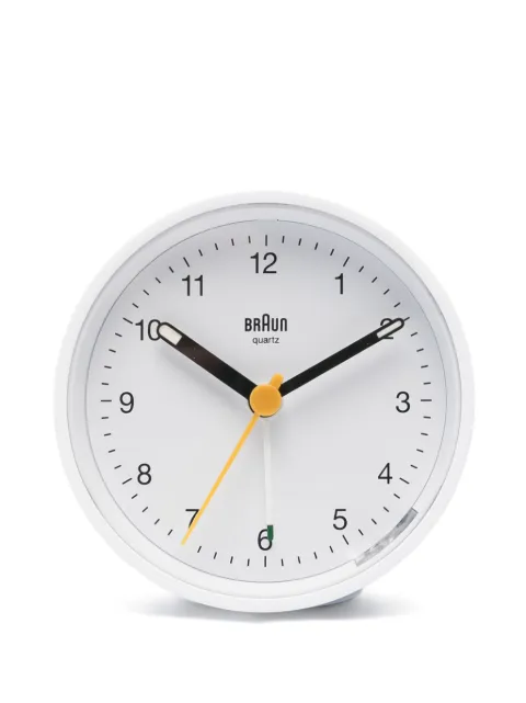 Braun Watches classic analogue alarm clock (7 cm) White BC12W