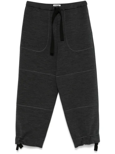 Jil Sander mélange-effect trousers Grey J47KA0256J20214