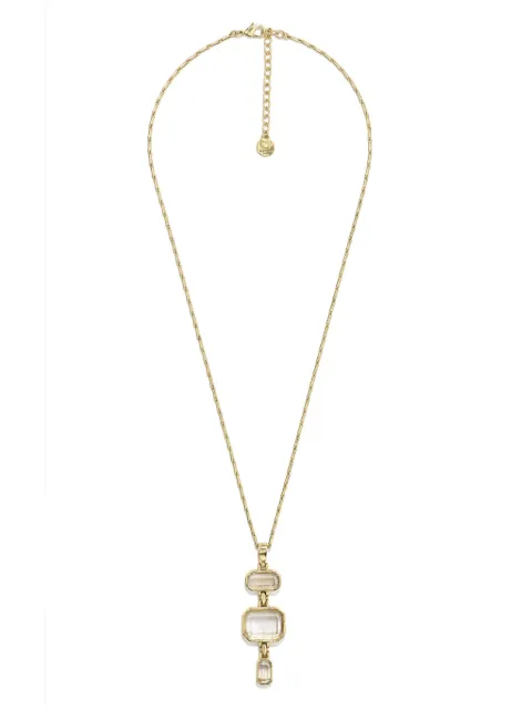 Goossens Stones pendant necklace Gold GOOH24NE05YG