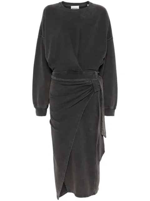 MARANT ÉTOILE Sandrina midi dress Black RO0721FAB1M05E