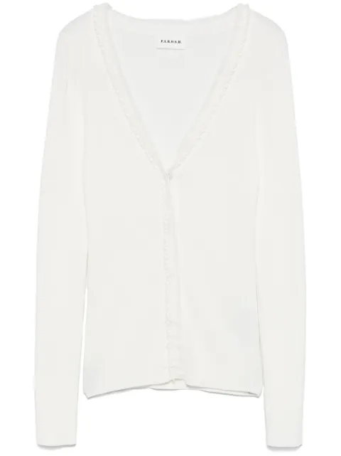 P.A.R.O.S.H. bead-embellished cardigan White CIPRIA25D520782R