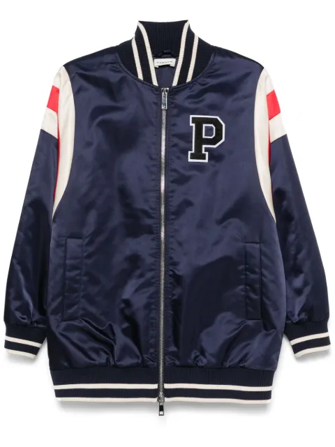 P.A.R.O.S.H. logo-patch bomber jacket Blue D431709NOBODY