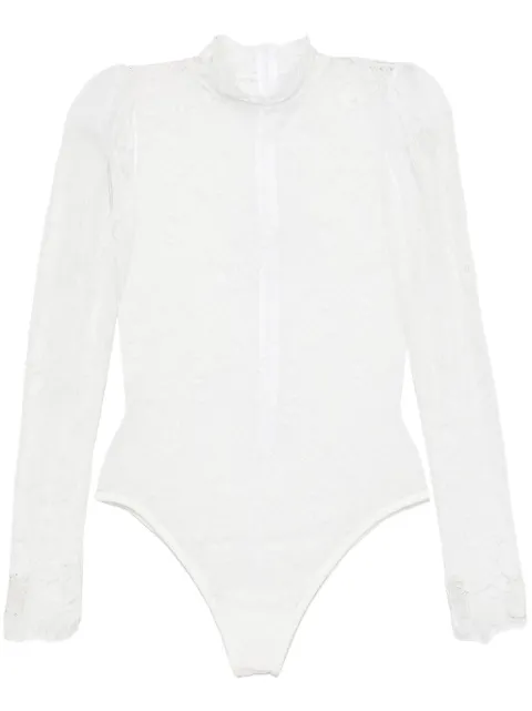 Ana Radu Chantilly lace bodysuit White 43470
