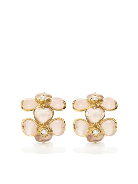 Goossens Trèfle clip-on earrings Gold GOOH23EA01YG