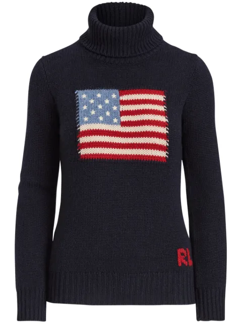 Ralph Lauren Collection Flag cashmere sweater Blue 290936909002