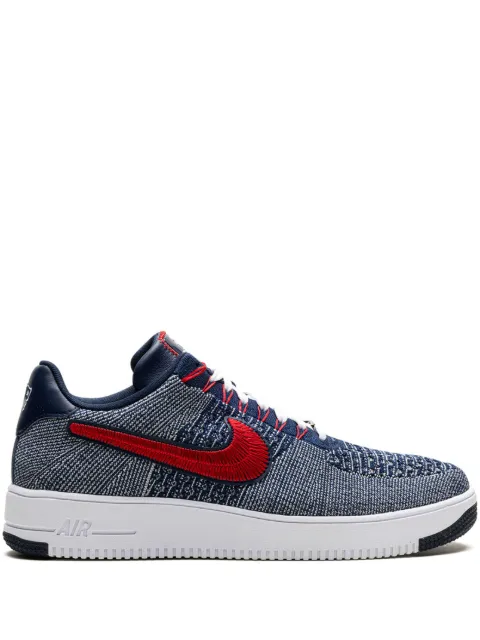 Nike Air Force 1 Ultra Flyknit Low "Patriots Robert Kraft Wolf Grey" sneakers Blue FV4079