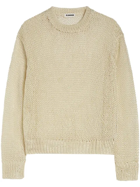 Jil Sander open knit Sweater Neutrals J02GP0209J16135
