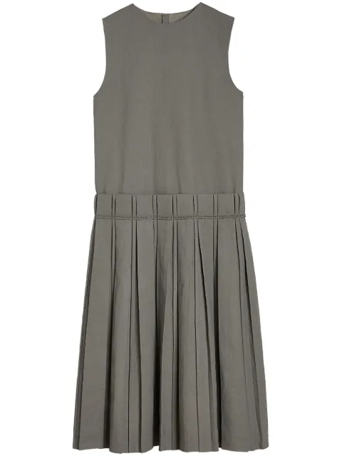 Jil Sander pleated midi dress Grey J02CT0471J60001