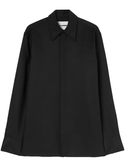 Jil Sander twill shirt Black J61DL0035J40216