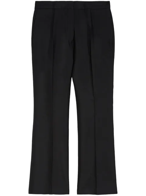 Jil Sander gabardine tailored trousers Black J04KA0006J70013